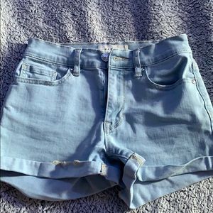 pacsun light wash jean shorts
